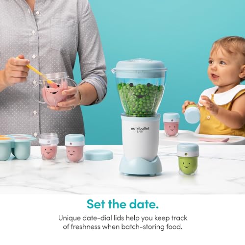 NutriBullet Baby Complete Food-Making System 32-Oz Food Prep Set - White Blue Clear