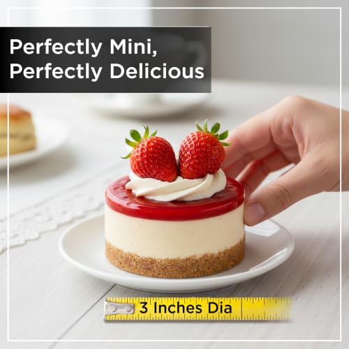 12-Cup Mini Cheesecake Pan - Nonstick Carbon Steel Removable Bottom