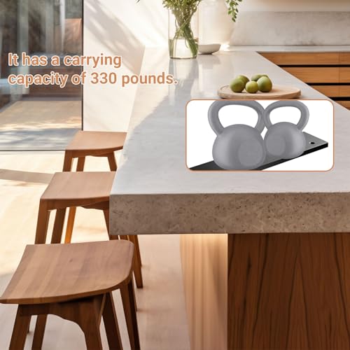 Blactea 20-Inch Granite Bar Support Brackets 4-Pack - Heavy Duty Floating Countertop Supports, Includes Screws