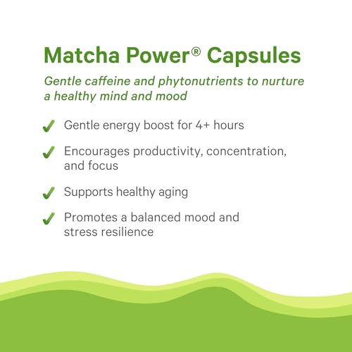 Organic Matcha Green Tea Capsules - Ceremonial Grade, 90 Count