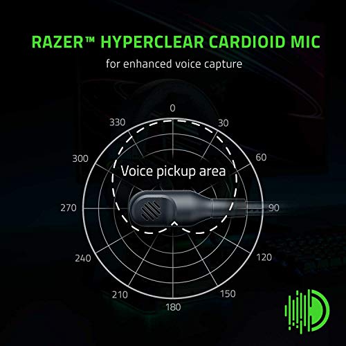 Gaming Headset with 7.1 Surround Sound - Black, 3.5mm Jack for PC