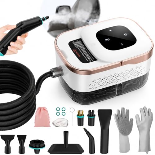 Handheld Steam Cleaner with 6 Adjustable Levels & 42oz Tank for Home & Car Cleaning