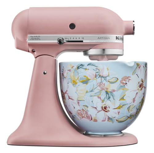 KitchenAid 5 Quart White Gardenia Ceramic Mixing Bowl for Tilt-Head Stand Mixers