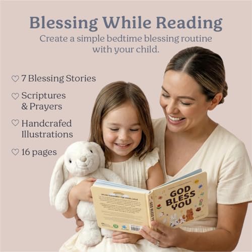 Praise Bunny Christian Gift Set for Kids - 3 Songs, Prayer Book & Keepsake Box