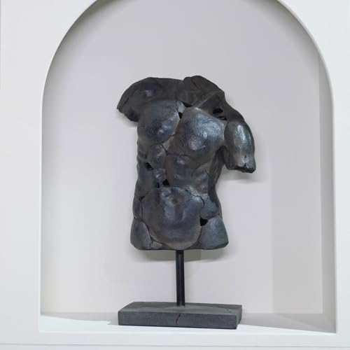 Cynkeyee Man Variation Greek Male-Torso Bust Sculpture - Abstract Modern Art Statue