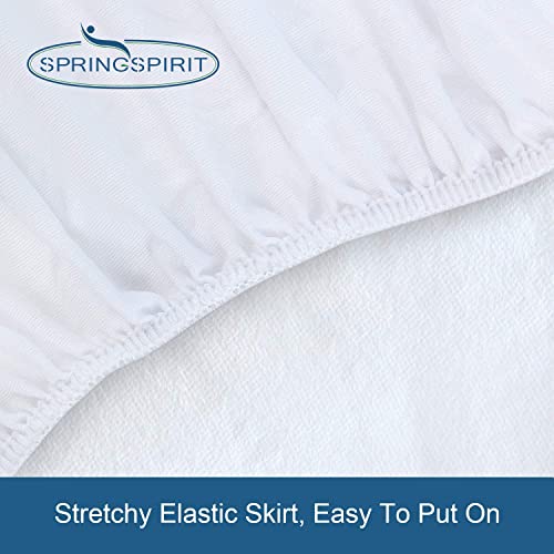 Queen Size Waterproof Mattress Protector Fitted Sheet - Breathable & Noiseless, 2 Pack