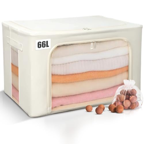 Large Breathable Cashmere Sweater Storage Bag with Steel Frame - Tulvera
