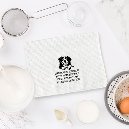 Bernese Mountain Dog Kitchen Towels - Dog Lover Gift, Decorative Hand Towels for Bernese Mountain Owners, 16x24 Inch