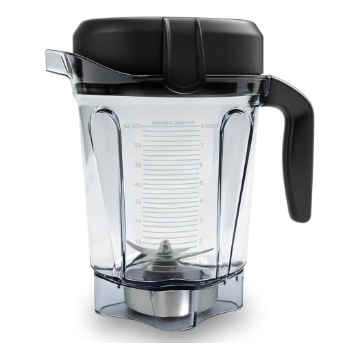 64oz Low-Profile Blender Pitcher Compatible with 5200/7500/5000/6300 Series BPA-Free