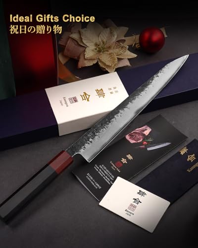 Japanese Carving Knife 27cm AUS-8 Steel Sujihiki for Sushi & Meat
