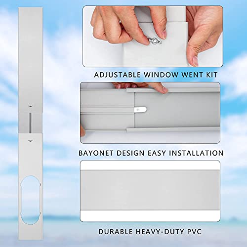 Portable Air Conditioner Vent Kit with Hose & Adjustable Window Seal