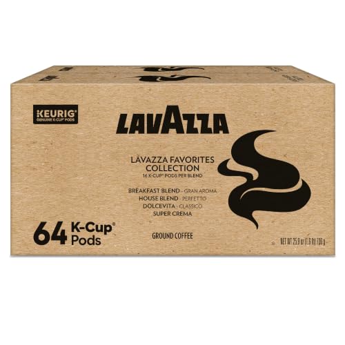 Lavazza Coffee Pods Variety Pack - 64 Count Light & Medium Roast for Keurig