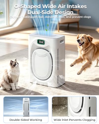 Pet Hair Air Purifier for Large Rooms Up to 2100 Sq Ft - P295W, HEPA & Odor Control