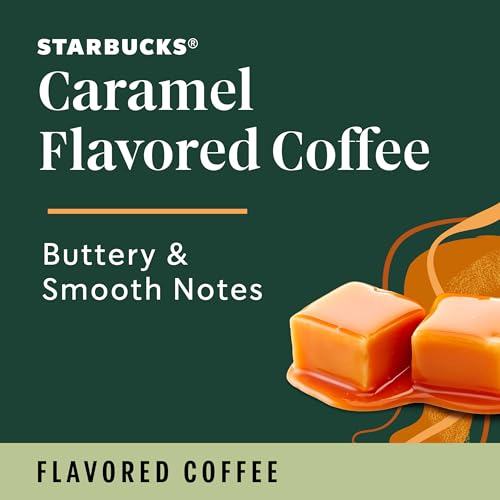 Starbucks Caramel Flavored K-Cup Coffee Pods - 40 Count, Compatible with Keurig