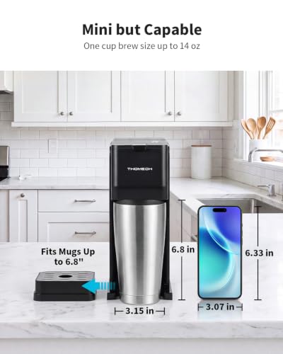 Single Serve Coffee Maker for K-Cup Pods & Grounds, Hot & Iced Brewing