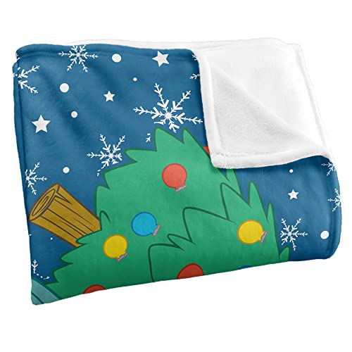 LOGOVISION 36x58 Oh Christmas Tree Silky Touch Soft Fleece Throw Blanket