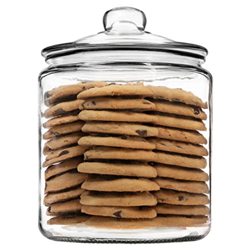 Gallon Glass Cookie Jar with Airtight Lid - 1 Pack