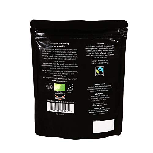 Organic Instant Coffee Pack of 2 - 7.05oz Medium Roast Arabica, Resealable Pouch, Fair Trade, Unflavored