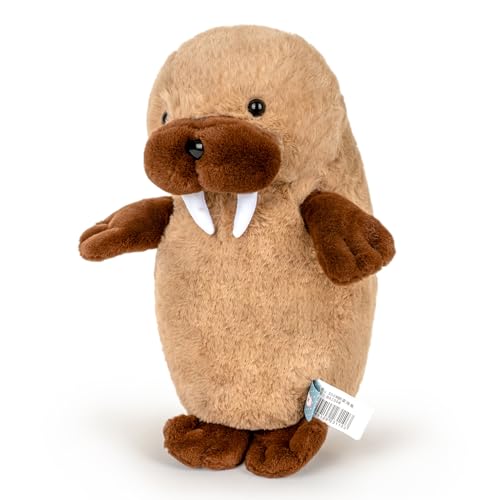 Stuffed Animal Cute Walrus Plush Pillow 13.7" Soft Walrus Plushies for Boys Girls Room Decor Walrus Toy for Birthday Valentine Christmas