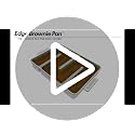 9x12 Inch Original Nonstick Brownie Pan - Baker's Edge Edge Brownie Baking Dish for Perfect Crispy Edges