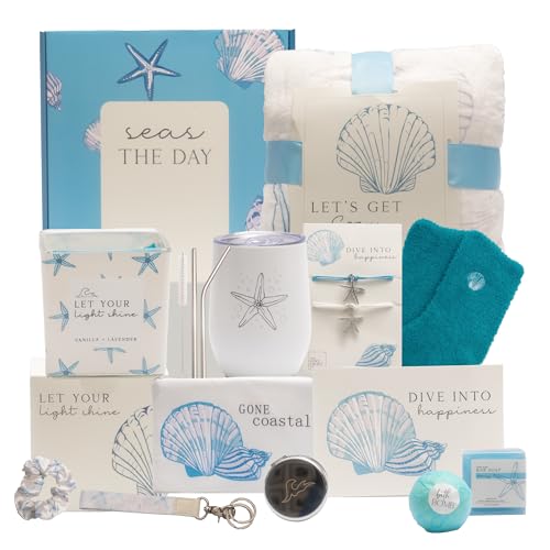 The Love Crate Co. Self Care Package for Women – Thinking of You Self Care Kit, Orange Birthday Box for Her, Get Well Soon Basket, Spa Treat for Women, After Surgery Care Package, Thoughtful Gift Idea