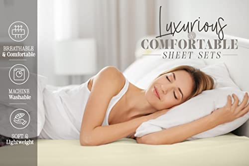 Elegant Comfort Christmas Tree King Microfiber Sheet Set - 1500 Thread Count, Wrinkle-Resistant, Breathable & Soft Bedding