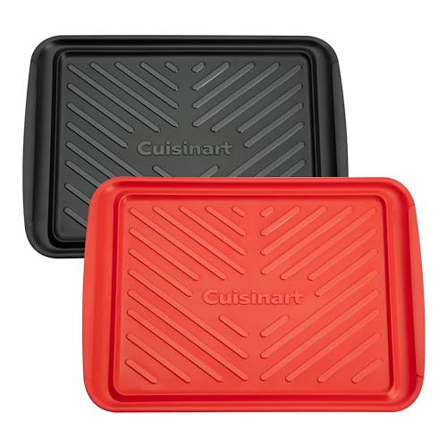 Medium Cuisinart Grilling Prep and Serving Tray Set - Dishwasher Safe, Nesting Melamine