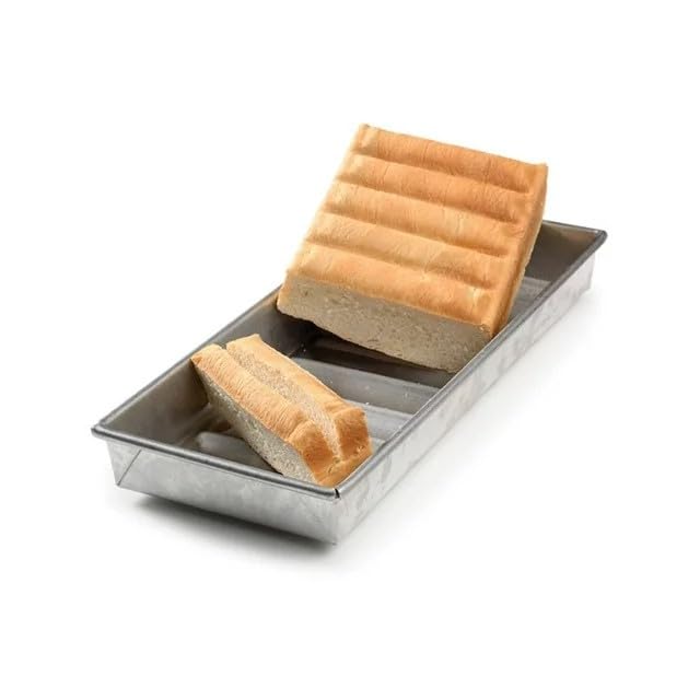 USA Pan Nonstick Hot Dog Bun & Lobster Roll Pan 15x6x1.5 Inch, Aluminized Steel, Model: Hot Dog Pan