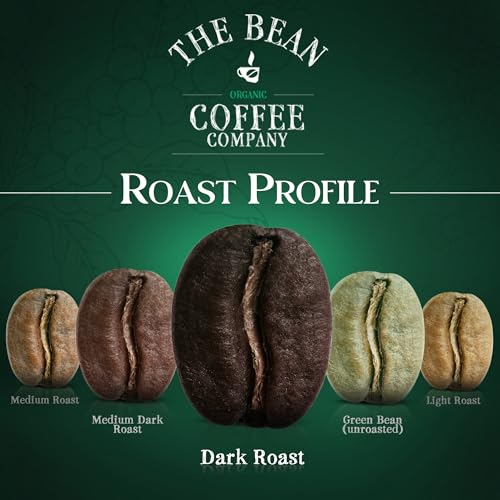 Decaf French Roast Organic Coffee Beans - 2 Pack of 1 lb - Dark Roast