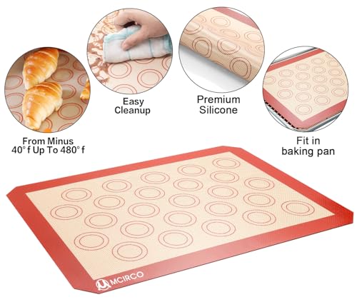 9-Piece Baking Sheet Set with Cooling Racks and Silicone Mats - 3 Sizes