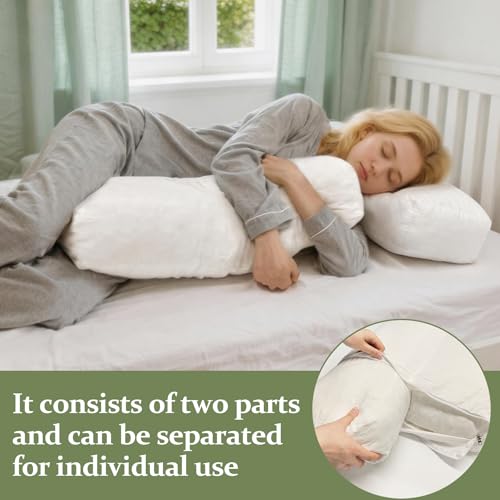 3 Pack Shredded Foam Sofa Back Cushions - Lumbar Support Pillow 26x18x5 Inch