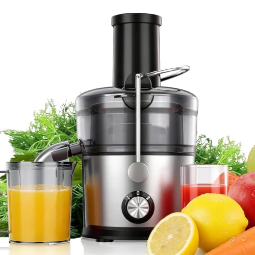 Airon Black 1200W Heavy Duty Centrifugal Juicer with 3-Inch Feed Chute