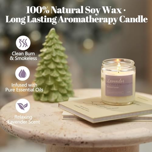 Classic 6 Pack Scented Candles Gift Set for Women, Aromatherapy Home Fragrance