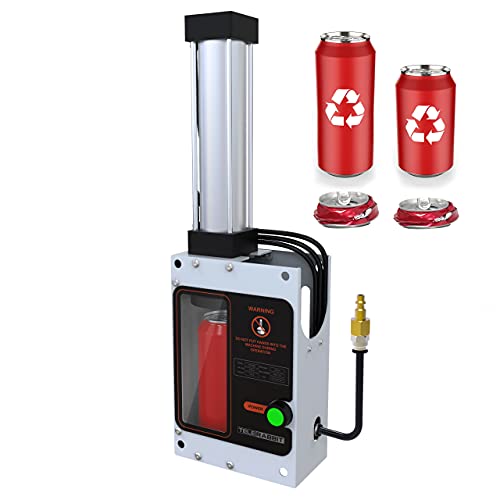 Wall-Mounted Pneumatic Can Crusher 12oz/16oz for Recycling - 5.7 x 4.6 x 22.5 Inches