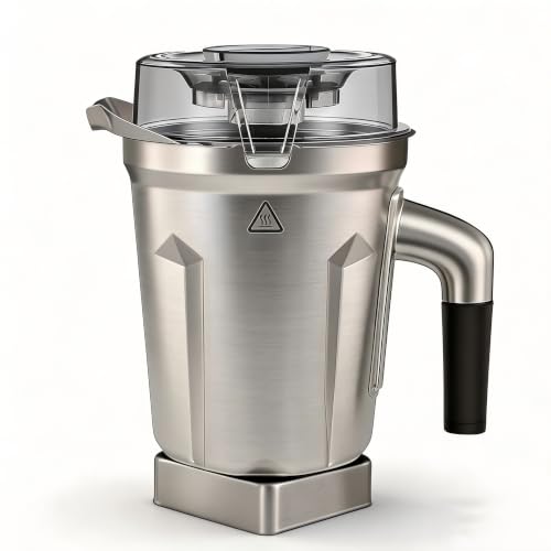 64oz Stainless Steel Blender Pitcher - Compatible with 5200, A3500, E320 & More
