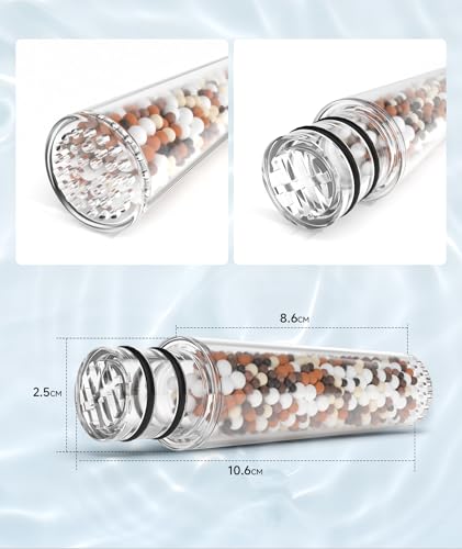 SR SUN RISE 4 Pack Shower Filter Replacement Cartridges for Handheld Shower Head - Remove Chlorine & Impurities