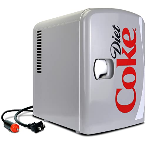 Koolatron 4L Portable Mini Fridge Cooler & Warmer with AC/DC Plugs, Gray