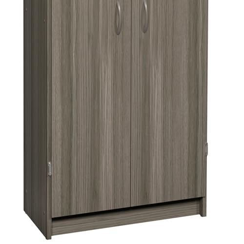 ClosetMaid Natural Gray Pantry Cabinet with 2 Doors & Adjustable Shelves