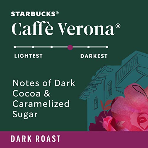 Starbucks Caffè Verona Dark Roast K-Cup Coffee Pods - 24 Count (Pack of 4) - 96 Pods
