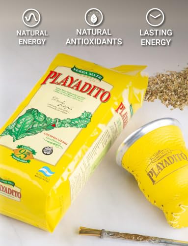 Yerba Mate Playadito 1 kg - 2.2 lbs Pack of 2 | Argentine Herbal Tea