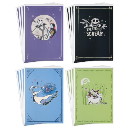 Hallmark Nightmare Before Christmas Cards 16-Pack | Everybodys Scream
