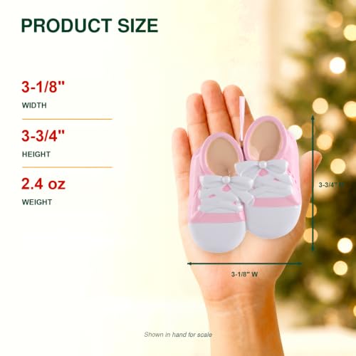 MAXORA Baby Christmas Ornament - Personalized First Christmas Shoe