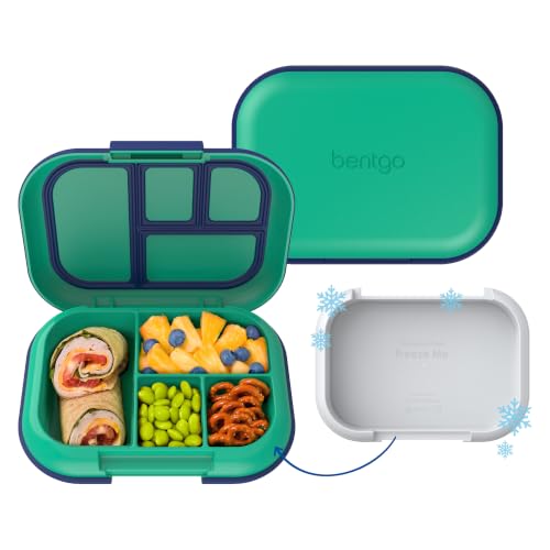 Bentgo Chill Kids 4-Compartment Leakproof Bento Lunch Box - Green/Navy