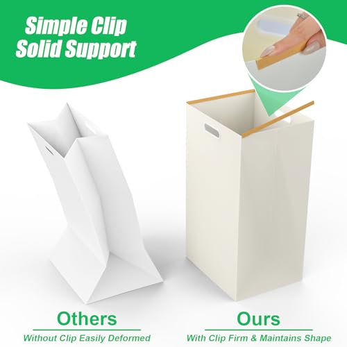White 30-Gallon Collapsible Disposable Trash Can for Parties & Events - CINNIE&JHIN