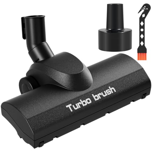 Turbo Brush Head for Shop Vac 1.25" & 2.5" Hose Adapter Pet Hair Removal Accessory