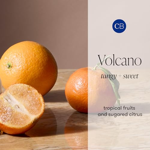 Capri Blue Autumn Glow Fall Candle - Soy Wax Blend Luxury Fragrance, Tropical Fruits & Sugared Citrus, 19 Oz