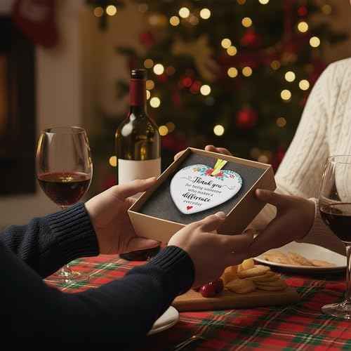 Thank You Gifts for Women, Teacher Appreciation Gifts, Thank You Ornaments for Christmas Tree, Difference Maker Ornament, Daycare Goodbye Gift, Appreciation Gift for Friends Nurse Coworker