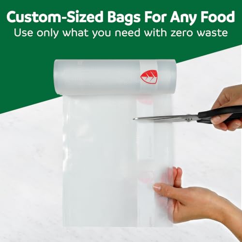 Vacuum Sealer Rolls 8x18.3ft - 6 Pack for Food Preservation & Sous Vide