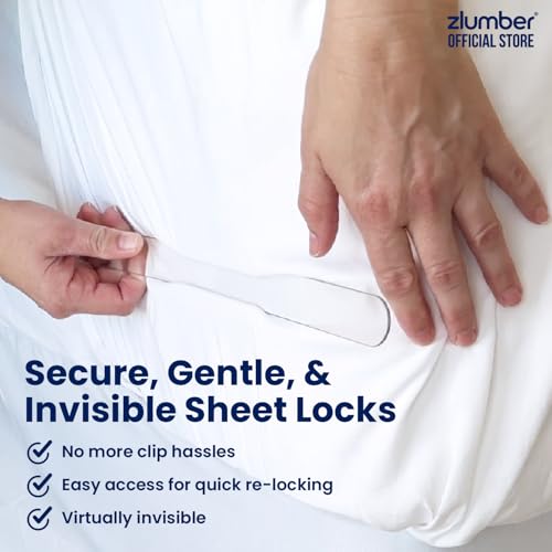 ZlumberLock Corner Lock Sheet Holder with Heavy-Duty Mattress Straps – Secure Fit, Easy Installation