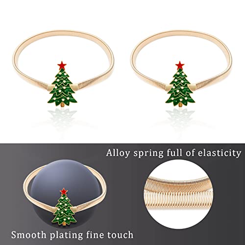 Green Christmas Curtain Tiebacks Buckle Aluminum Alloy Spring Design Decorative Holdbacks